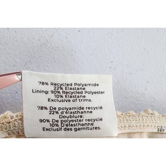 Peony Swimwear Bikini Bottoms Womens 6 Yellow Lemon Print String Tie Side - Picture 13 of 14